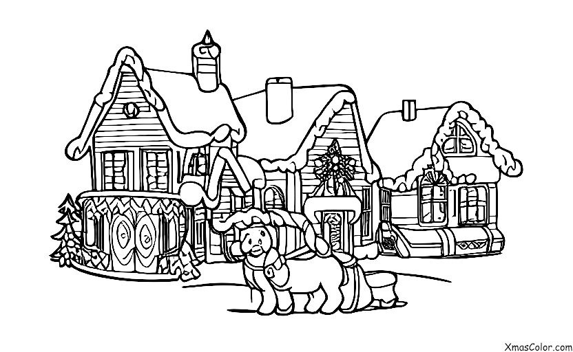 Christmas / Sleigh Bells: A Christmas scene with sleigh bells