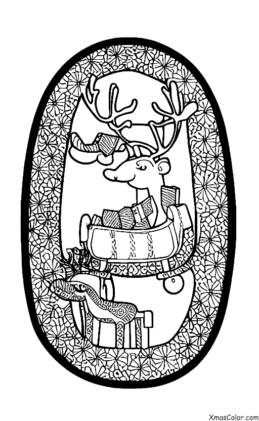 Christmas / Sleigh: Reindeer Sleigh