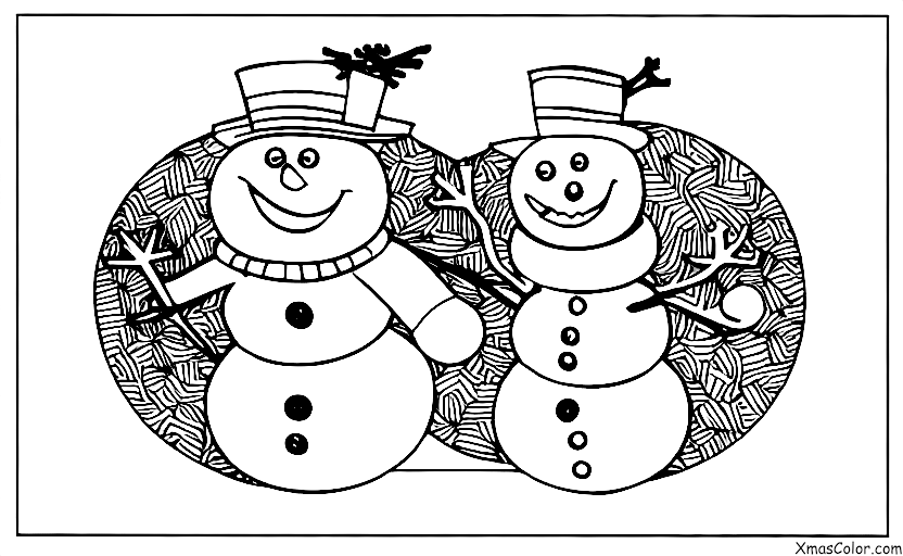 Christmas / Snow Man: Snowman in the City