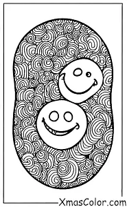 Christmas / Snow Man: The snowman is happy with his carrot nose