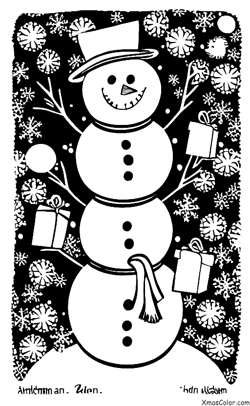 Christmas / Snow Man: The snowman is melting