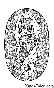 Christmas / Snowflakes: A snowflake falling on an animal