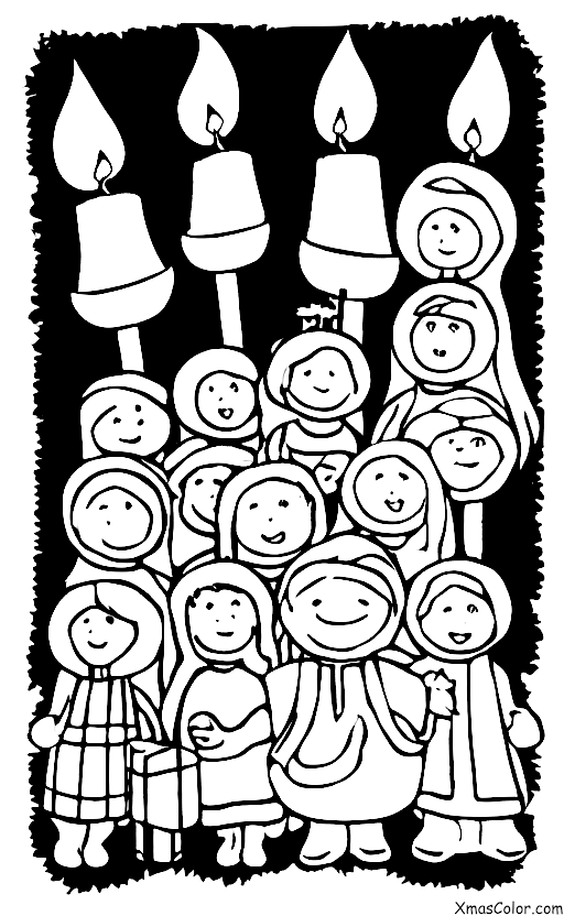 Christmas / St. Lucia's Day: St. Lucia and the candles of hope