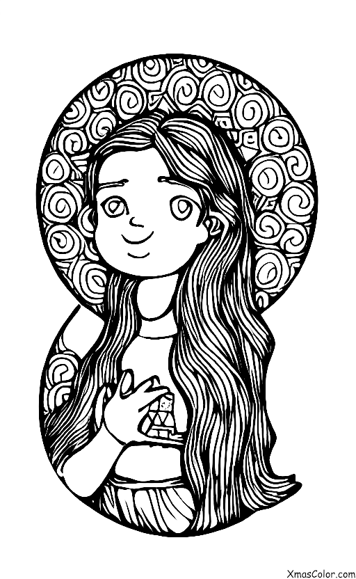 Christmas / St. Lucia's Day: St. Lucia and the star of light