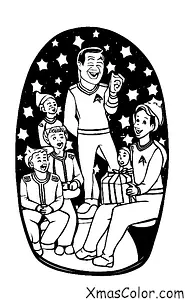 Christmas / Star Trek Christmas: Dr. McCoy giving a Christmas speech to the crew