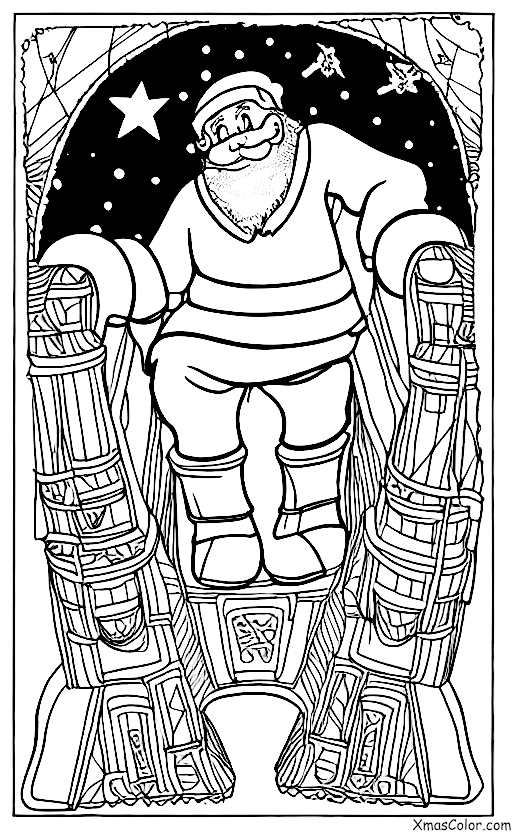 Christmas / Star Trek Christmas: Santa on the bridge of the Enterprise