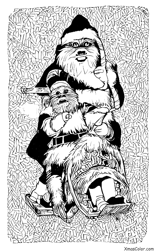 Christmas / Star Wars Christmas: Ewok Santa