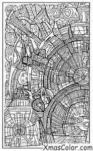 Christmas / Star Wars Christmas: Millennium Falcon made out of lights