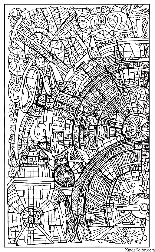 Christmas / Star Wars Christmas: Millennium Falcon made out of lights