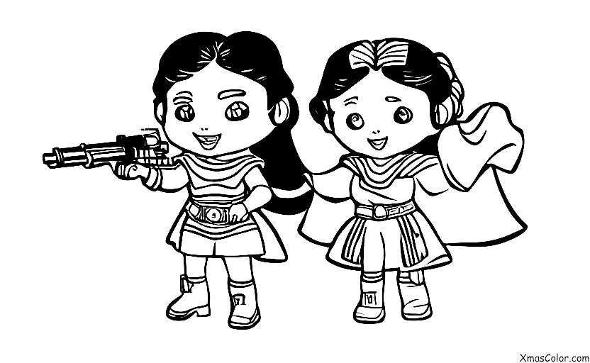 Christmas / Star Wars Christmas: Santa Princess Leia