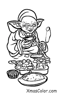 Christmas / Star Wars Christmas: Yoda is baking Christmas cookies