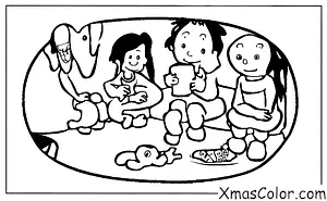 Christmas / Strange Christmas: A kid waking up on Christmas morning to find that their parents have been turned into frogs