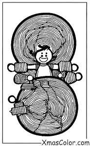 Christmas / Stringing Christmas lights: A kid is trying to string up Christmas lights by themselves, but they keep falling down