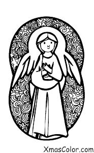 Christmas / The Christmas Story: The angel Gabriel appearing to Mary