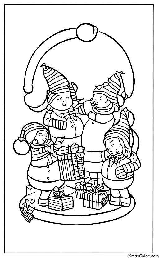 Christmas / The elves: The elves preparing for Christmas