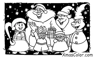 Christmas / The Grinch: The Grinch being mean to the Whos