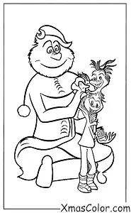 Christmas / The Grinch: The Grinch being nice