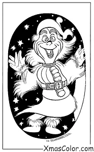 Christmas / The Grinch: The Grinch being stopped by Santa