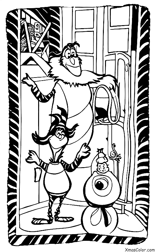 Christmas / The Grinch: The Grinch trying to steal Christmas