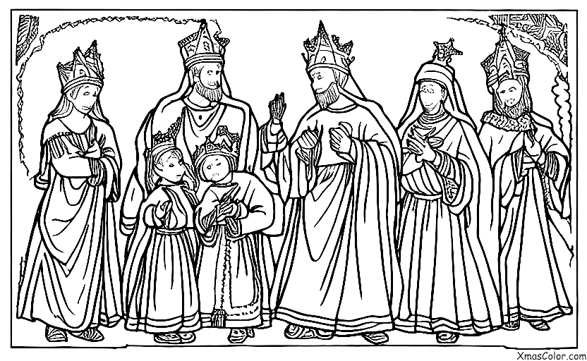 Christmas / The Three Kings: The Three Kings and Mary