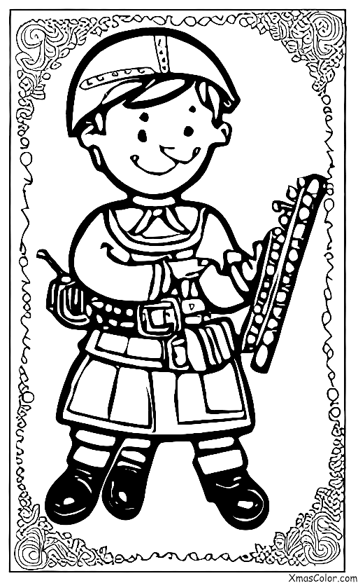 Christmas / Toy Soldiers: A toy soldier playing