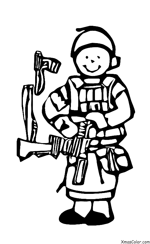 Christmas / Toy Soldiers: A toy soldier standing guard