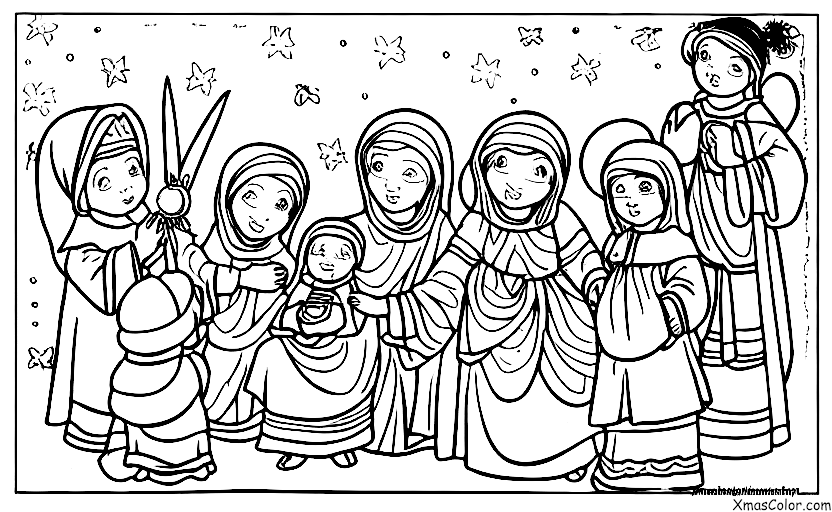 Christmas / Traditional Christmas: attending a Christmas pageant