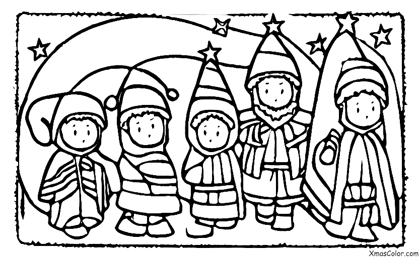 Christmas / We Three Kings: The Three Kings following the star