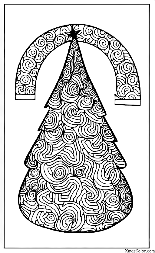 Christmas / White Christmas: A Christmas tree