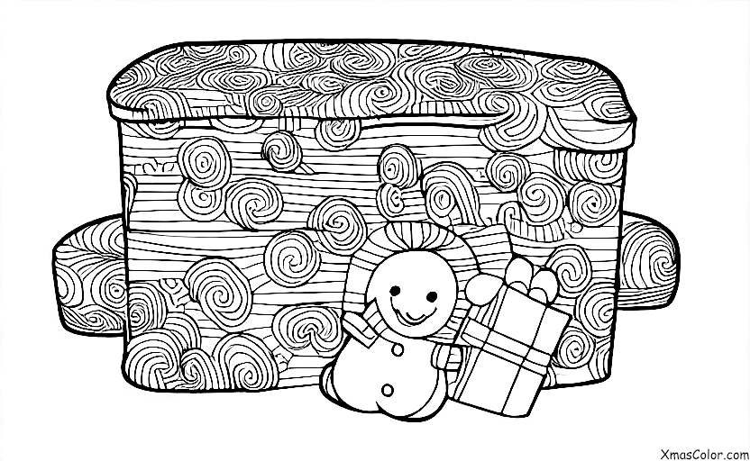 Christmas / Wrapping Christmas Gifts: Wrap the gifts in traditional Christmas colors