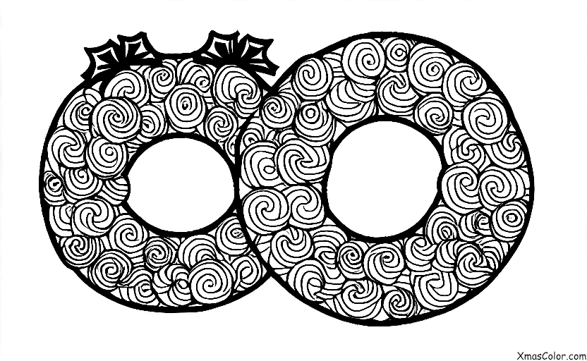 Christmas / Wreaths: A wreath made of candy